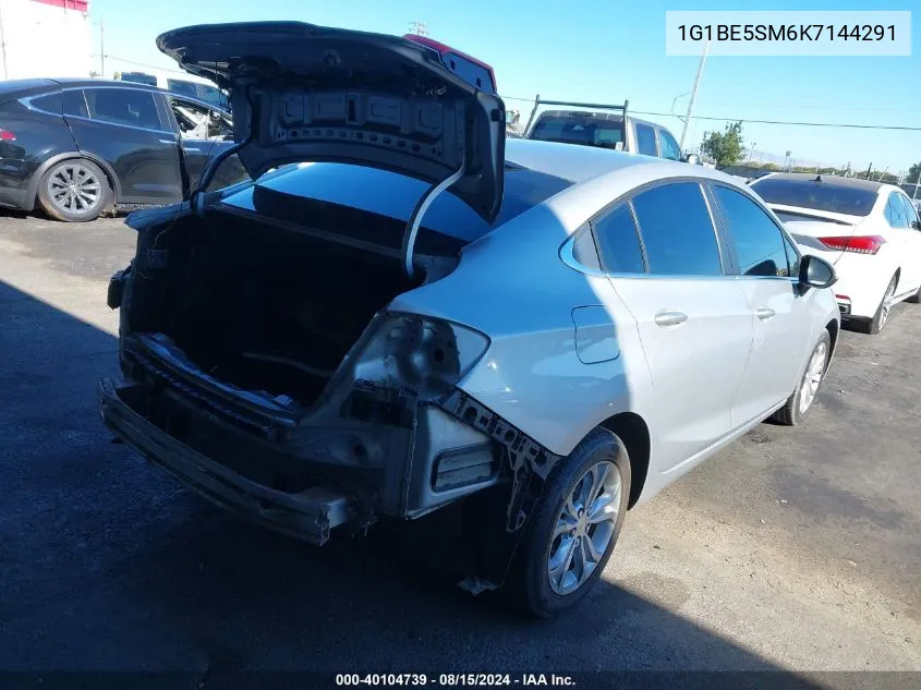 2019 Chevrolet Cruze Lt VIN: 1G1BE5SM6K7144291 Lot: 40104739