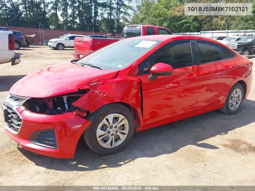 1G1BJ5SM8K7102121 2019 Chevrolet Cruze Cvt (Fleet Orders Only)