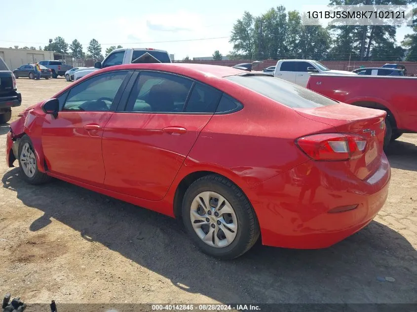 2019 Chevrolet Cruze Cvt (Fleet Orders Only) VIN: 1G1BJ5SM8K7102121 Lot: 40142845