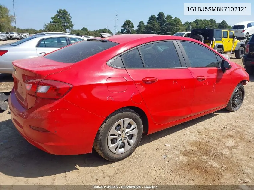 2019 Chevrolet Cruze Cvt (Fleet Orders Only) VIN: 1G1BJ5SM8K7102121 Lot: 40142845