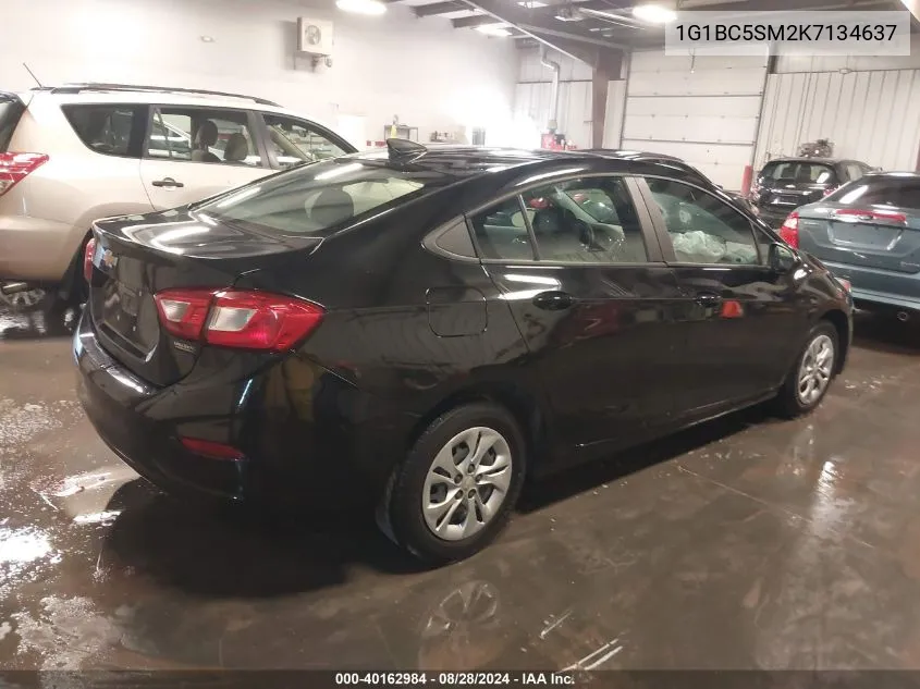 2019 Chevrolet Cruze Ls VIN: 1G1BC5SM2K7134637 Lot: 40162984