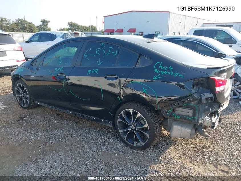 1G1BF5SM1K7126990 2019 Chevrolet Cruze Premier