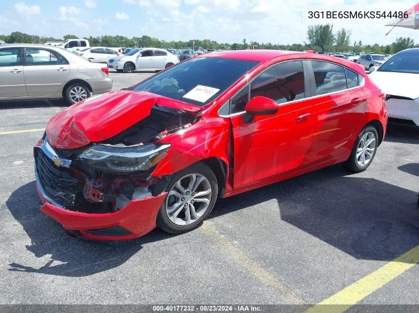 2019 Chevrolet Cruze Lt VIN: 3G1BE6SM6KS544486 Lot: 40177232