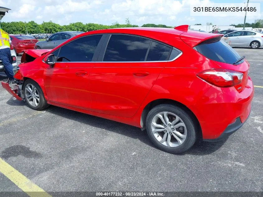 2019 Chevrolet Cruze Lt VIN: 3G1BE6SM6KS544486 Lot: 40177232