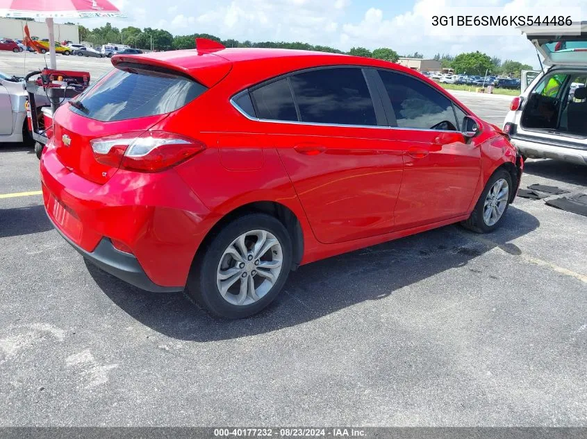 2019 Chevrolet Cruze Lt VIN: 3G1BE6SM6KS544486 Lot: 40177232