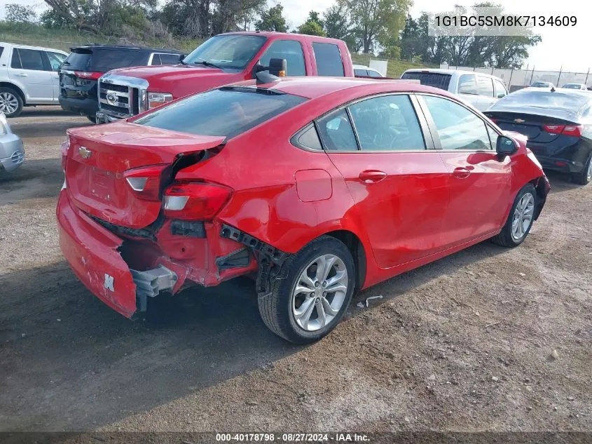 1G1BC5SM8K7134609 2019 Chevrolet Cruze Ls