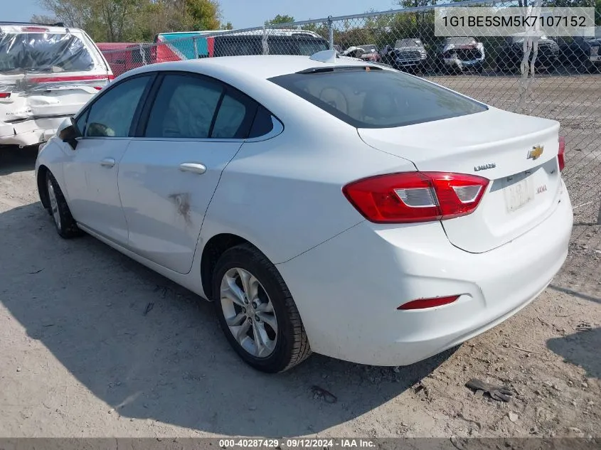 2019 Chevrolet Cruze Lt VIN: 1G1BE5SM5K7107152 Lot: 40287429