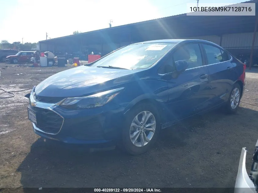 2019 Chevrolet Cruze Lt VIN: 1G1BE5SM9K7128716 Lot: 40289122