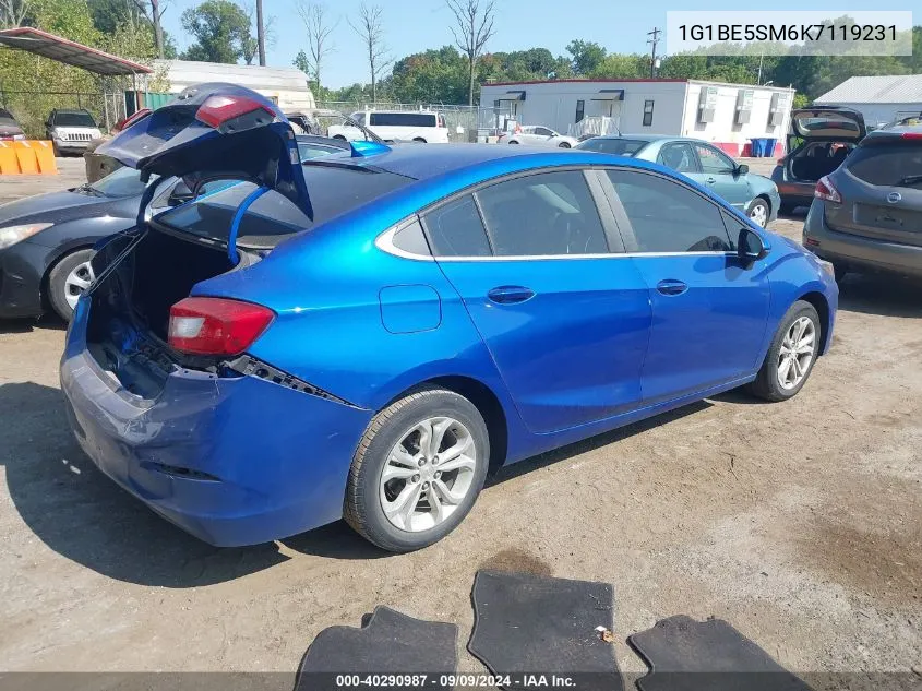 2019 Chevrolet Cruze Lt VIN: 1G1BE5SM6K7119231 Lot: 40290987