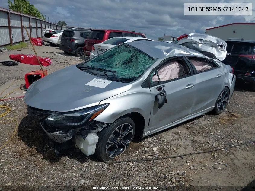 2019 Chevrolet Cruze Lt VIN: 1G1BE5SM5K7141043 Lot: 40296411