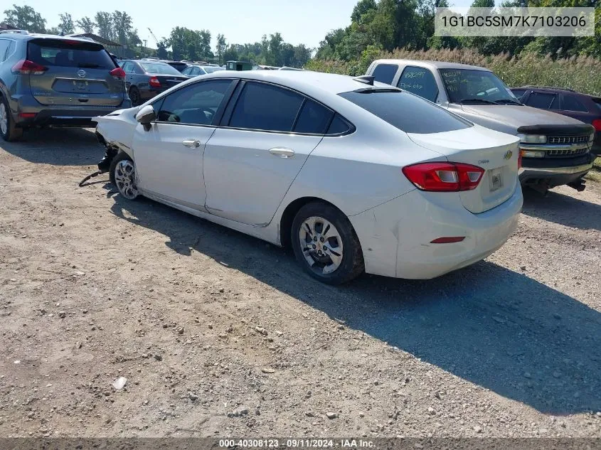 2019 Chevrolet Cruze Ls VIN: 1G1BC5SM7K7103206 Lot: 40308123