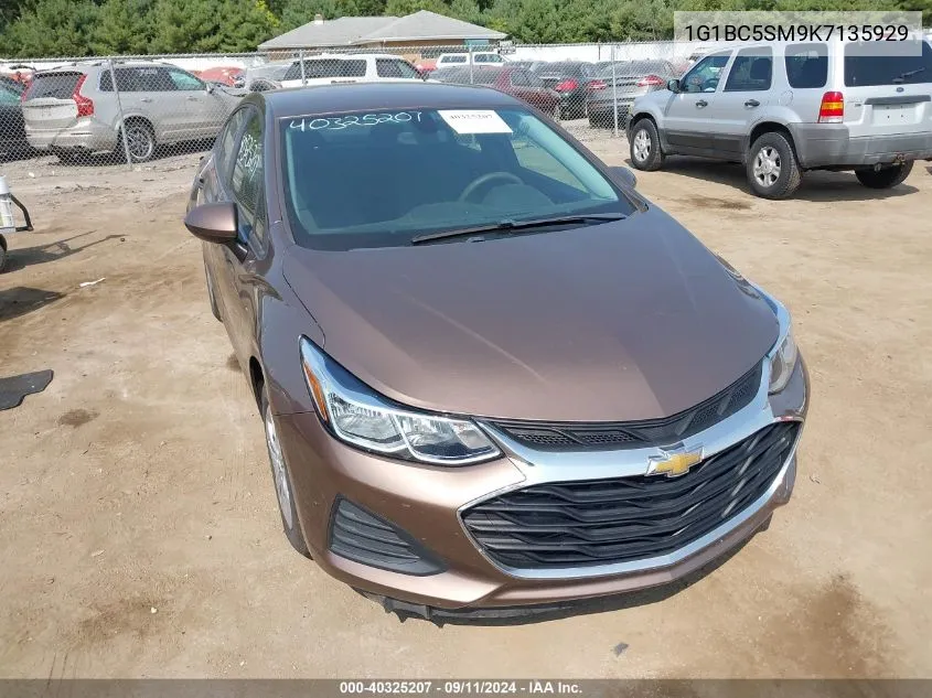 2019 Chevrolet Cruze Ls VIN: 1G1BC5SM9K7135929 Lot: 40325207