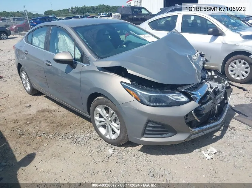 2019 Chevrolet Cruze Lt VIN: 1G1BE5SM1K7106922 Lot: 40326677