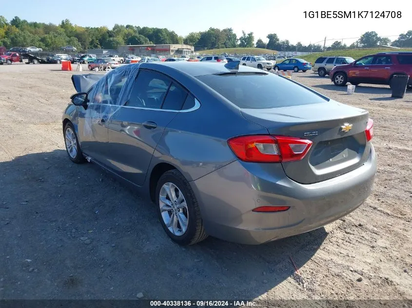 2019 Chevrolet Cruze Lt VIN: 1G1BE5SM1K7124708 Lot: 40338136