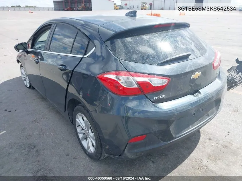 3G1BE6SM3KS542534 2019 Chevrolet Cruze Lt