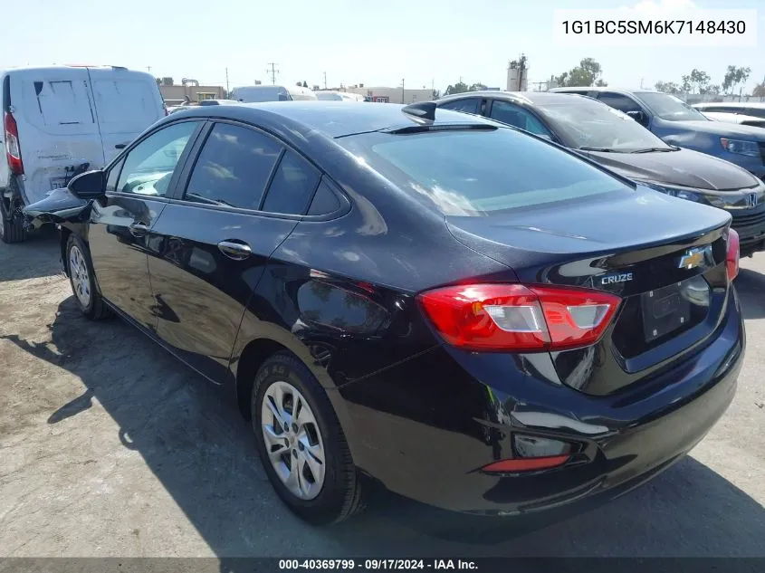 2019 Chevrolet Cruze Ls VIN: 1G1BC5SM6K7148430 Lot: 40369799