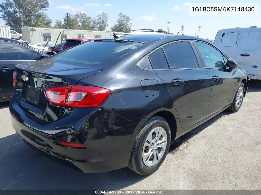 2019 Chevrolet Cruze Ls VIN: 1G1BC5SM6K7148430 Lot: 40369799