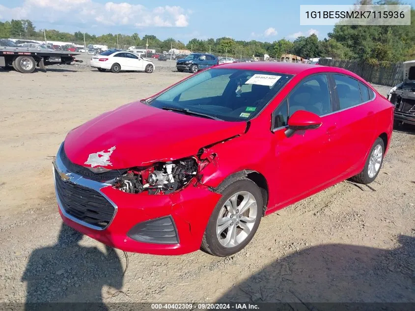 1G1BE5SM2K7115936 2019 Chevrolet Cruze Lt