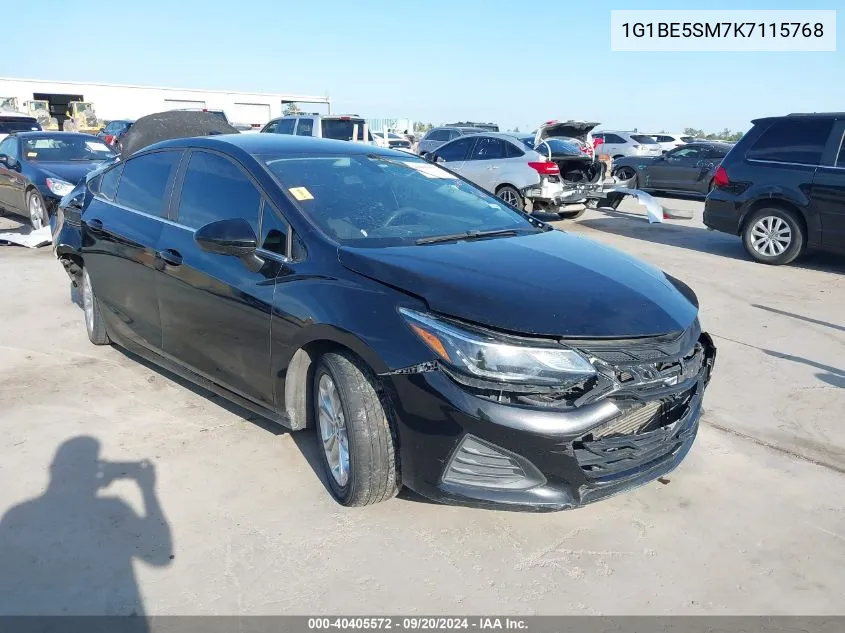 2019 Chevrolet Cruze Lt VIN: 1G1BE5SM7K7115768 Lot: 40405572