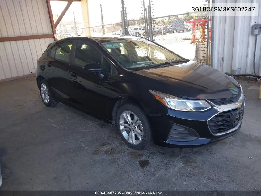 3G1BC6SM8KS602247 2019 Chevrolet Cruze Ls