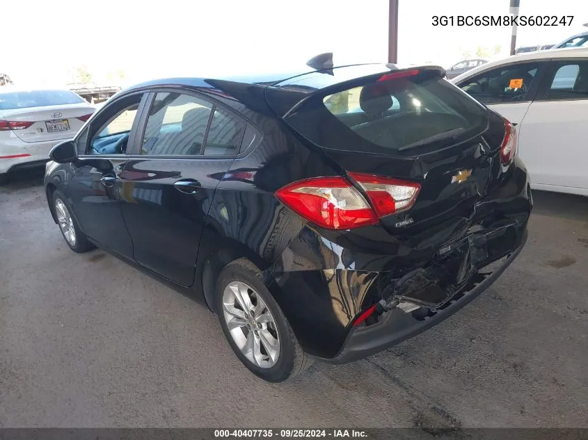 3G1BC6SM8KS602247 2019 Chevrolet Cruze Ls