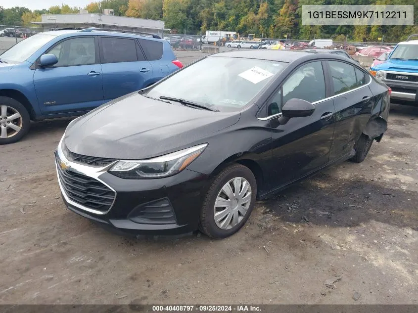 2019 Chevrolet Cruze Lt VIN: 1G1BE5SM9K7112211 Lot: 40408797