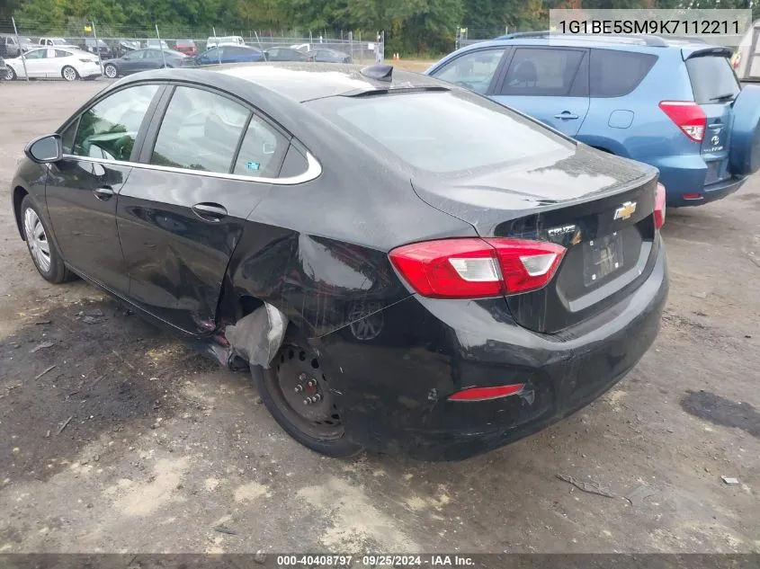 2019 Chevrolet Cruze Lt VIN: 1G1BE5SM9K7112211 Lot: 40408797