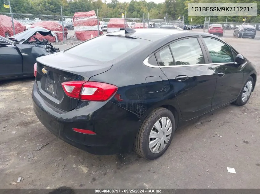 2019 Chevrolet Cruze Lt VIN: 1G1BE5SM9K7112211 Lot: 40408797