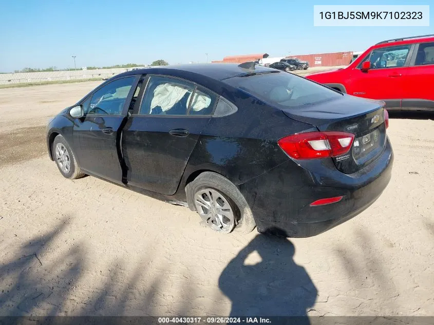 2019 Chevrolet Cruze VIN: 1G1BJ5SM9K7102323 Lot: 40430317