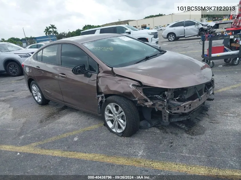 2019 Chevrolet Cruze Ls VIN: 1G1BC5SM3K7122013 Lot: 40438796