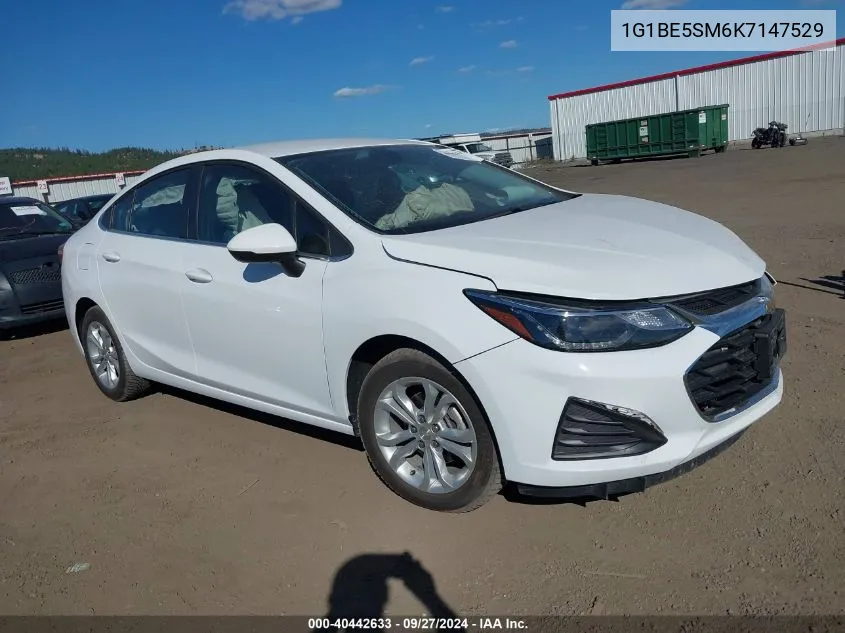 2019 Chevrolet Cruze Lt VIN: 1G1BE5SM6K7147529 Lot: 40442633