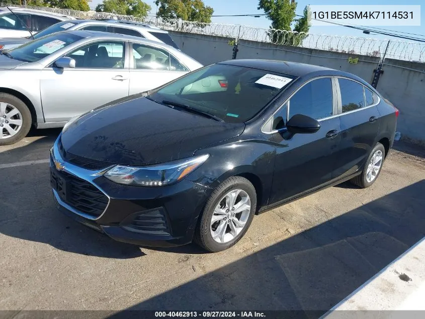 2019 Chevrolet Cruze Lt VIN: 1G1BE5SM4K7114531 Lot: 40462913