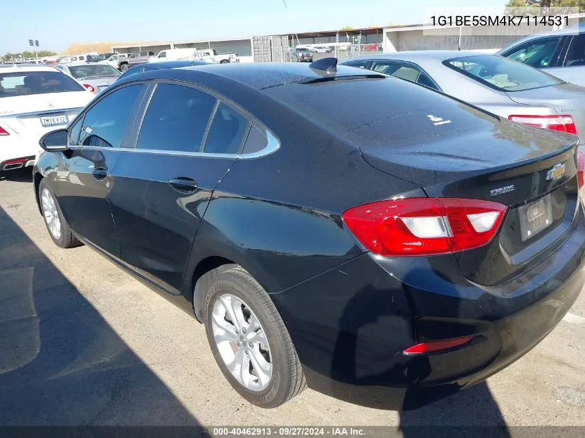 2019 Chevrolet Cruze Lt VIN: 1G1BE5SM4K7114531 Lot: 40462913