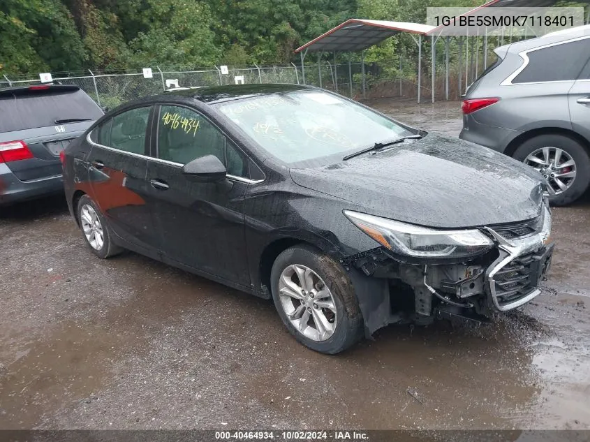 2019 Chevrolet Cruze Lt VIN: 1G1BE5SM0K7118401 Lot: 40464934