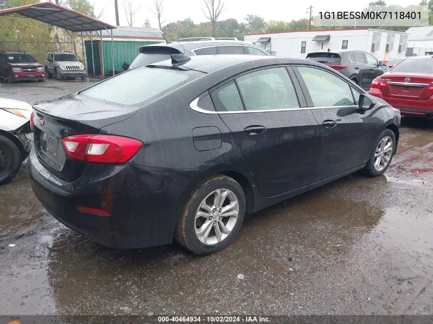 2019 Chevrolet Cruze Lt VIN: 1G1BE5SM0K7118401 Lot: 40464934