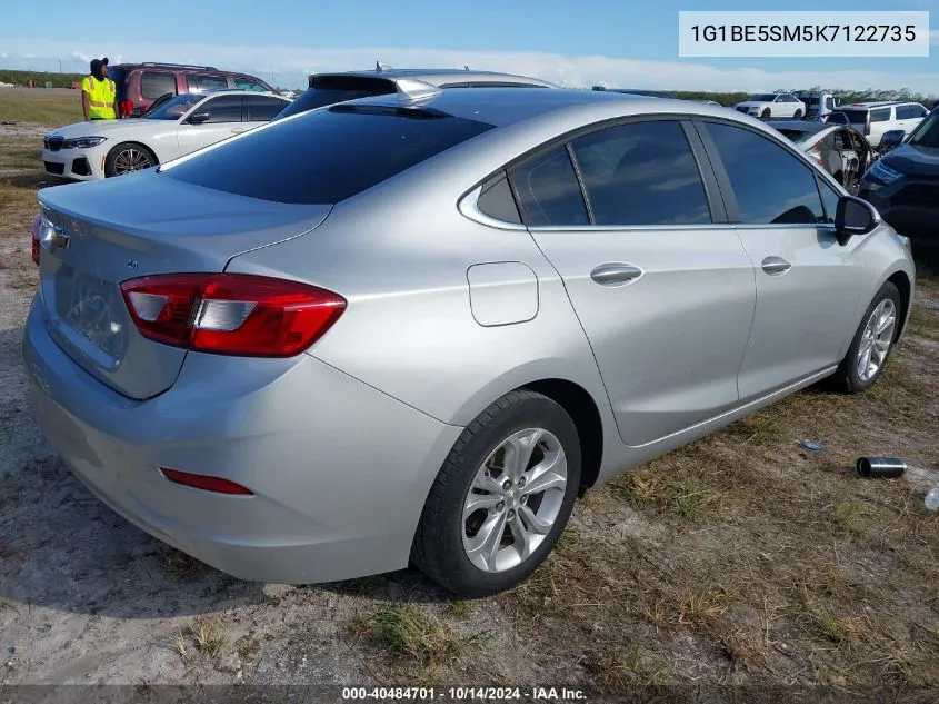 2019 Chevrolet Cruze Lt VIN: 1G1BE5SM5K7122735 Lot: 40484701