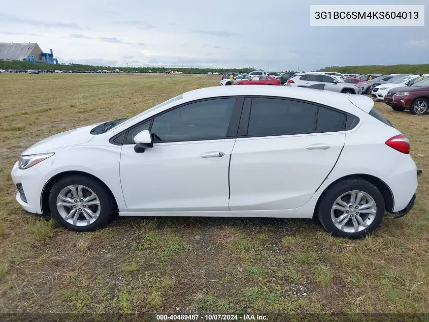 2019 Chevrolet Cruze Ls VIN: 3G1BC6SM4KS604013 Lot: 40489487