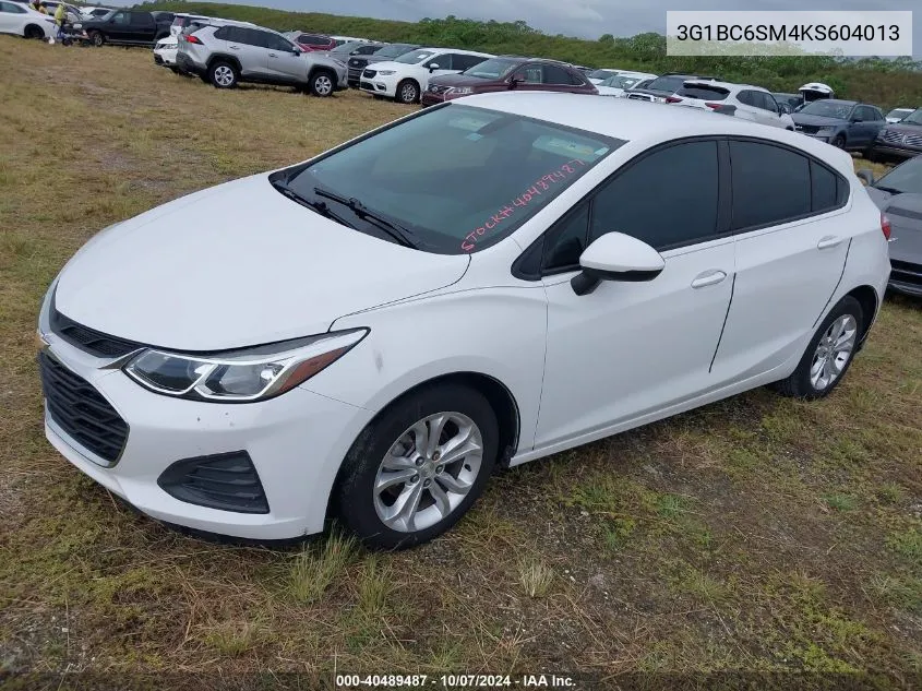 2019 Chevrolet Cruze Ls VIN: 3G1BC6SM4KS604013 Lot: 40489487