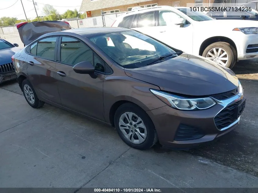 2019 Chevrolet Cruze Ls VIN: 1G1BC5SM6K7134236 Lot: 40494110