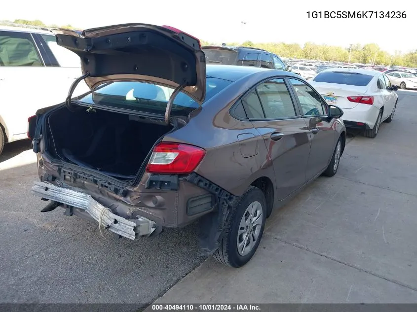 2019 Chevrolet Cruze Ls VIN: 1G1BC5SM6K7134236 Lot: 40494110