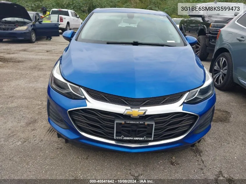 2019 Chevrolet Cruze Lt VIN: 3G1BE6SM8KS599473 Lot: 40541642