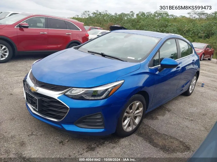 2019 Chevrolet Cruze Lt VIN: 3G1BE6SM8KS599473 Lot: 40541642