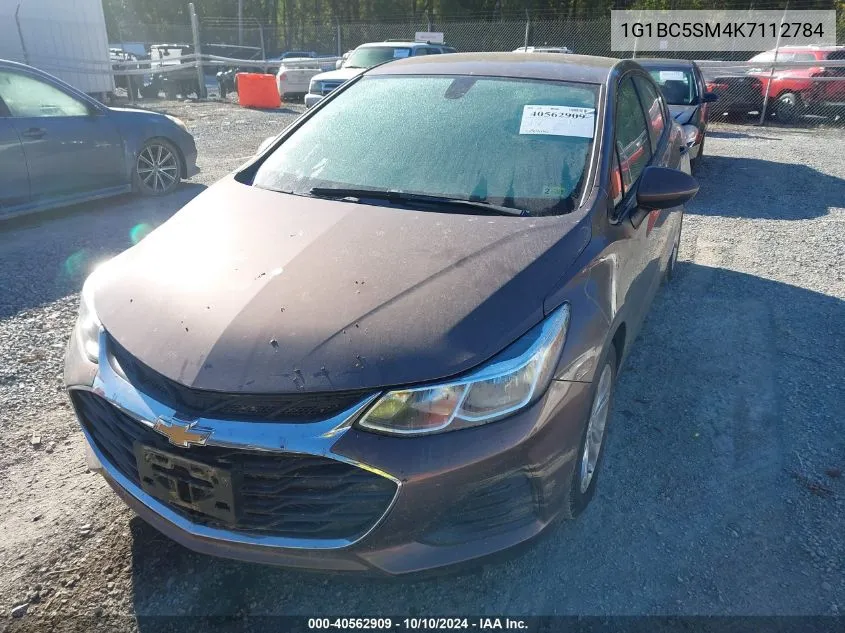 2019 Chevrolet Cruze Ls VIN: 1G1BC5SM4K7112784 Lot: 40562909