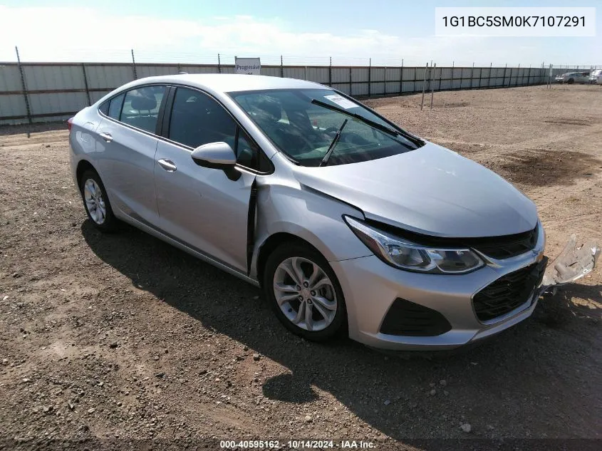 2019 Chevrolet Cruze Ls VIN: 1G1BC5SM0K7107291 Lot: 40595162