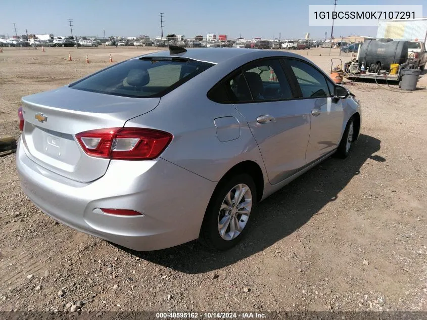 2019 Chevrolet Cruze Ls VIN: 1G1BC5SM0K7107291 Lot: 40595162