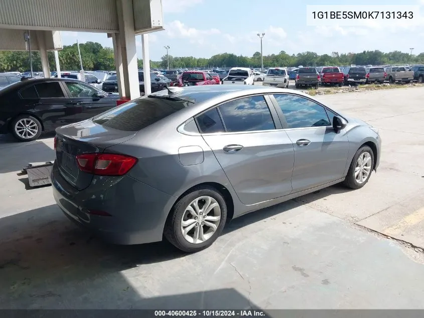 2019 Chevrolet Cruze Lt VIN: 1G1BE5SM0K7131343 Lot: 40600425