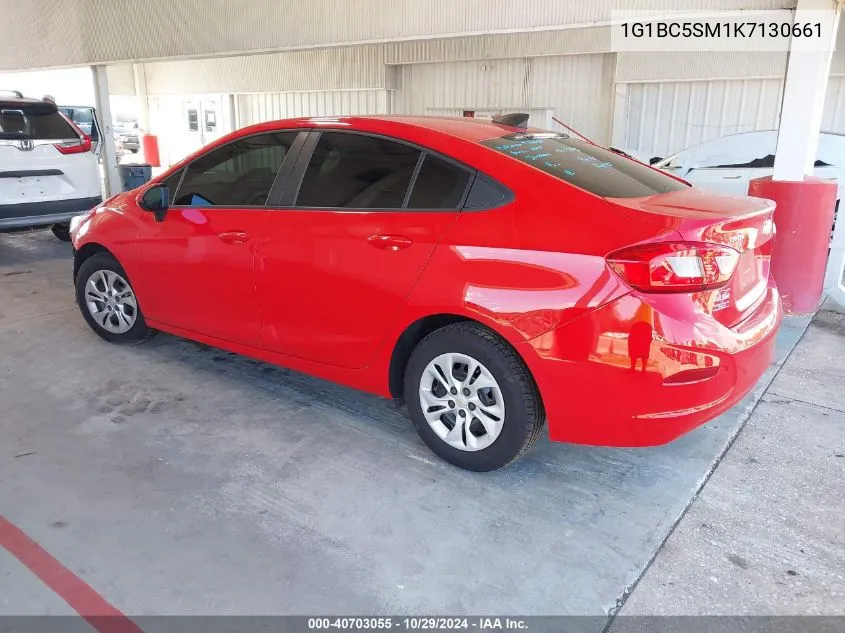 2019 Chevrolet Cruze Ls VIN: 1G1BC5SM1K7130661 Lot: 40703055