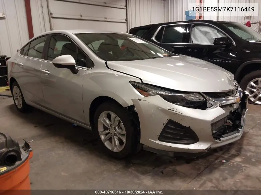 2019 Chevrolet Cruze Lt VIN: 1G1BE5SM7K7116449 Lot: 40716516