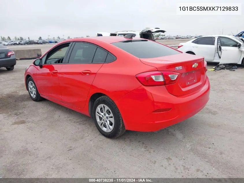 1G1BC5SMXK7129833 2019 Chevrolet Cruze Ls