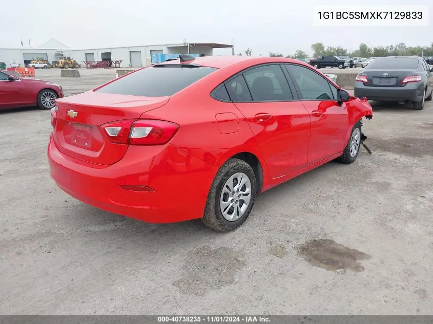 1G1BC5SMXK7129833 2019 Chevrolet Cruze Ls